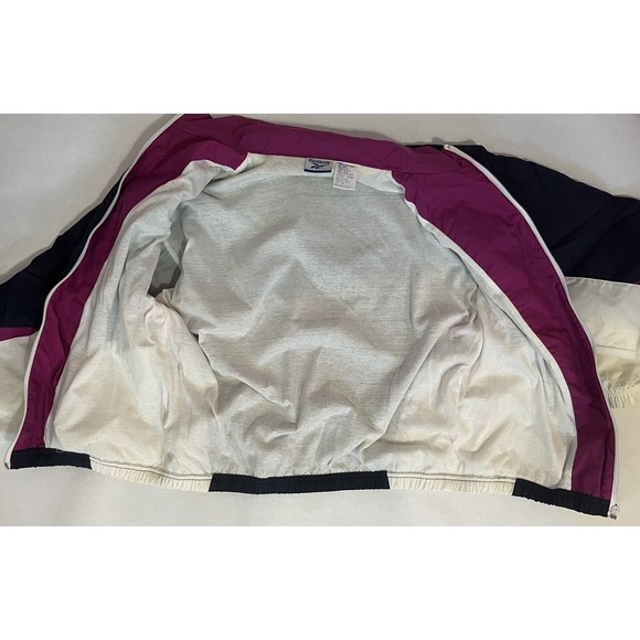 Vintage Windbreaker Wilson Jacket Zip Up Track Coat Women's Medium - Picture 16 of 16